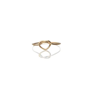 Anello Filodamore con Cuore annodato in Oro 9kt