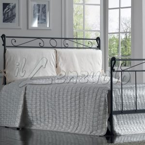 Letto ferro battuto LEONARDO con pediera coordinata