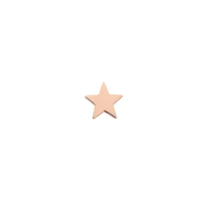 ORECCHINO AURUM SINGOLO A LOBO CON STELLA IN ORO ROSA 18 CARATI